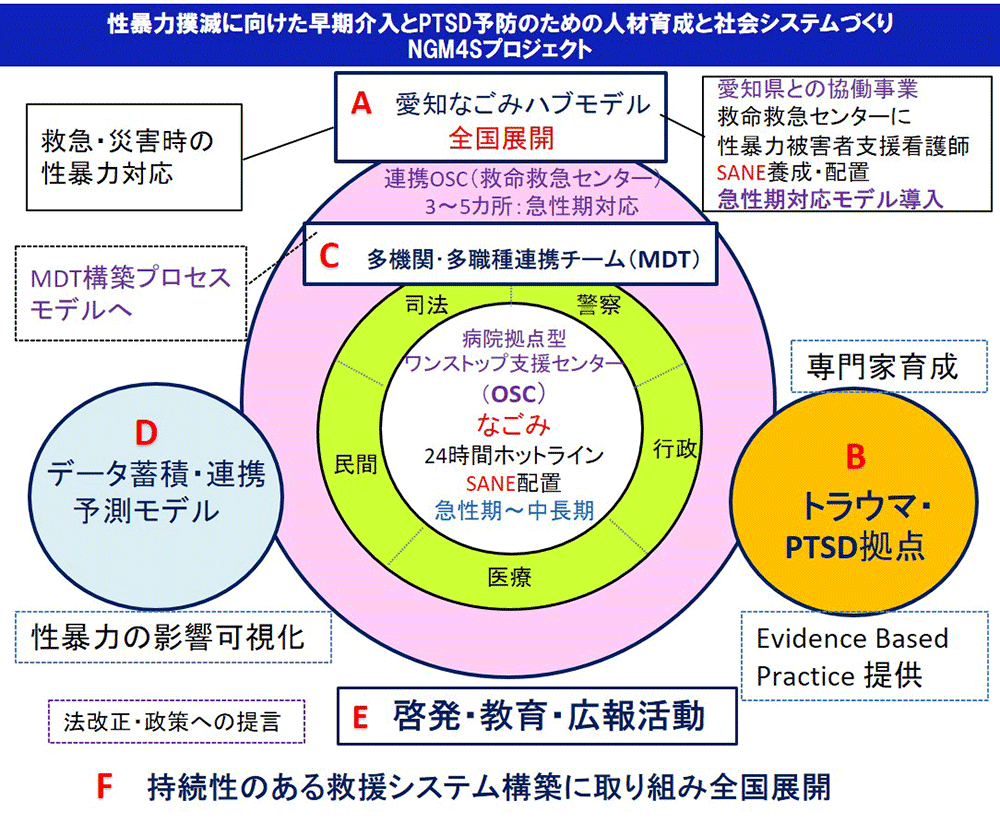 性暴力を撲滅する社会システム構築に向けた、早期介入とＰＴＳＤケア