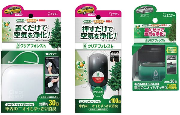 画像:トドマツ精油を使った空気浄化剤の商品化例