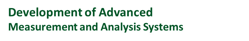 Development of advanced measurement and analysis systems
