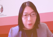 写真：当日の様子「(4)お茶の水女子大学 石井クンツ昌⼦氏」（代理：斎藤悦子氏）